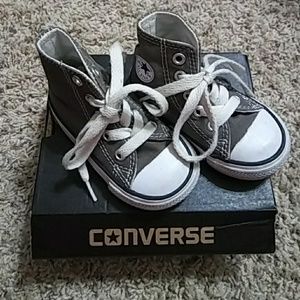 CONVERSE gray high top